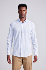 Camisa Comfort Listrada - Branco