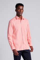 Camisa Lisa Slim Fit - Laranja