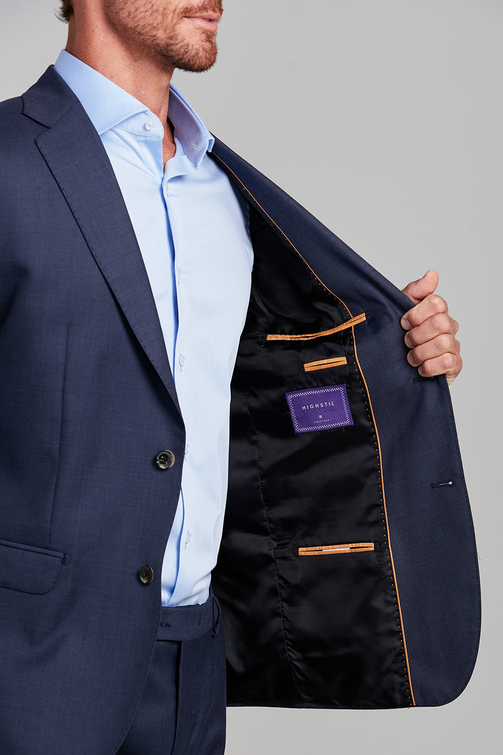 Terno Slim Fit Polilã Premium Liso