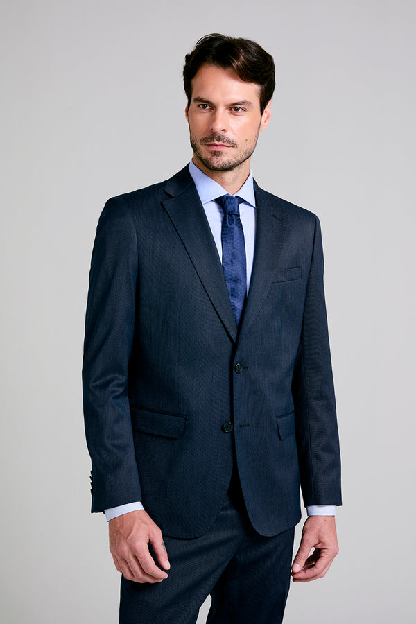 Terno Slim Fit PV Liso - Azul Marinho