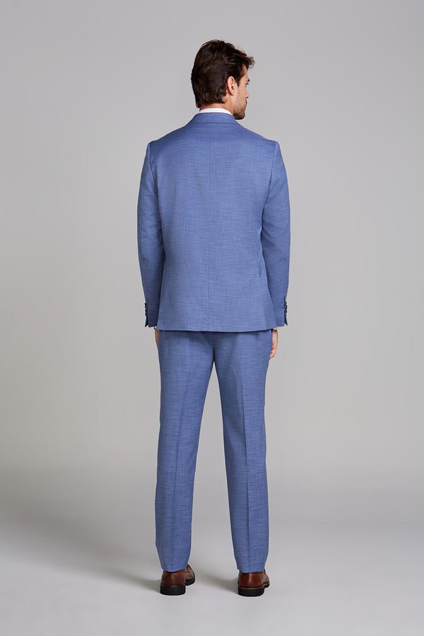 Terno Slim Fit PV Liso - Azul