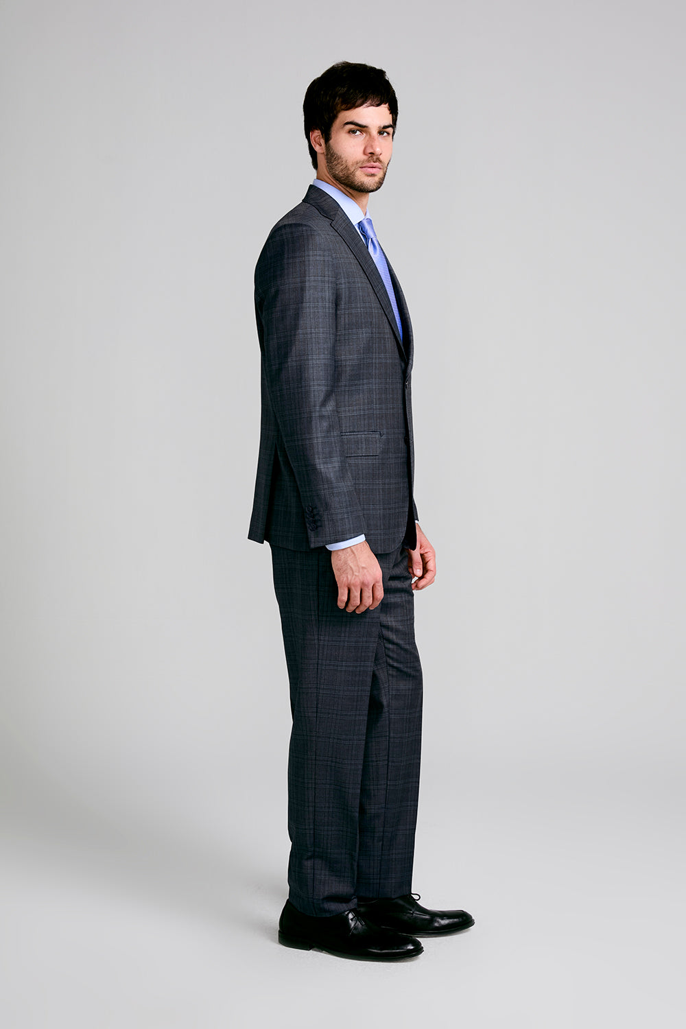 Terno Slim Fit Lã Super 120 Premium Xadrez