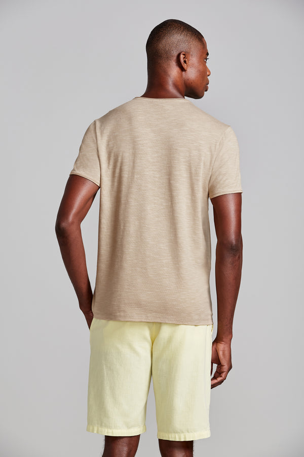 Camiseta Slim Fit - Bege