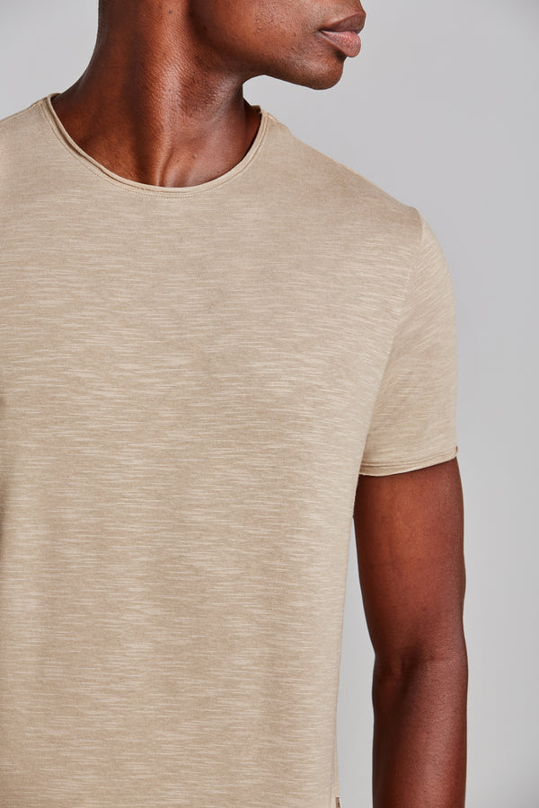 Camiseta Slim Fit - Bege