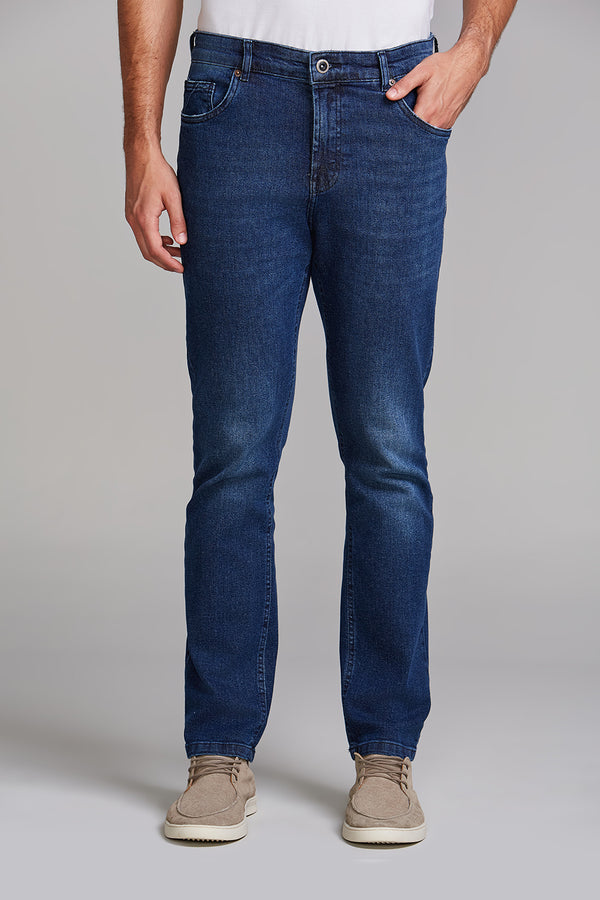 Calça Jeans Slim Fit - Preto