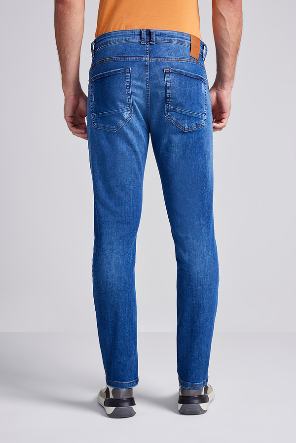 Calça Jeans Slim Fit - Lavagem Media