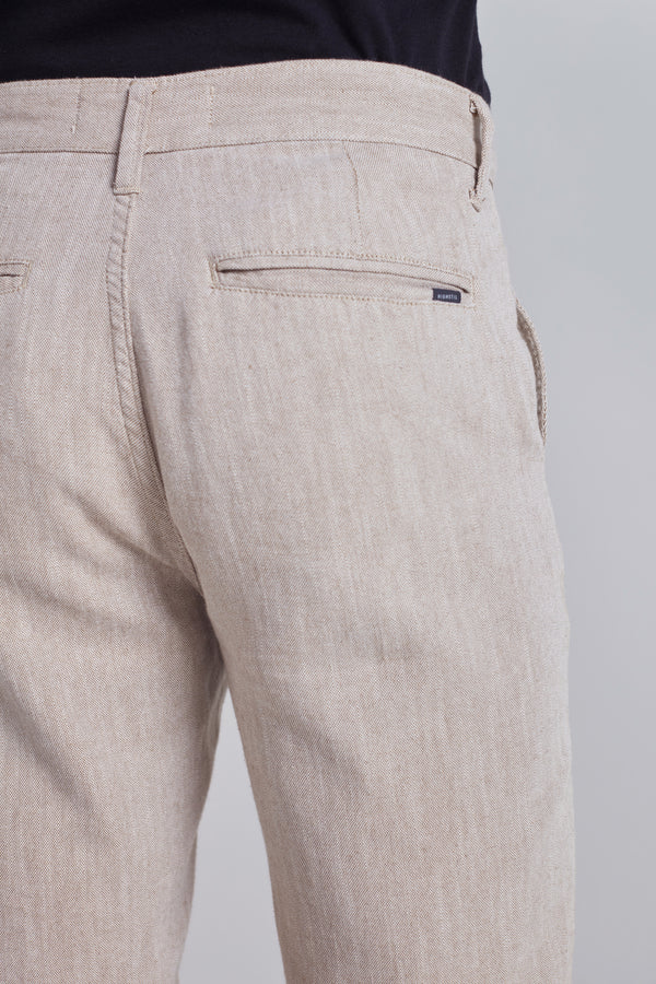 Bermuda Slim Fit - Bege
