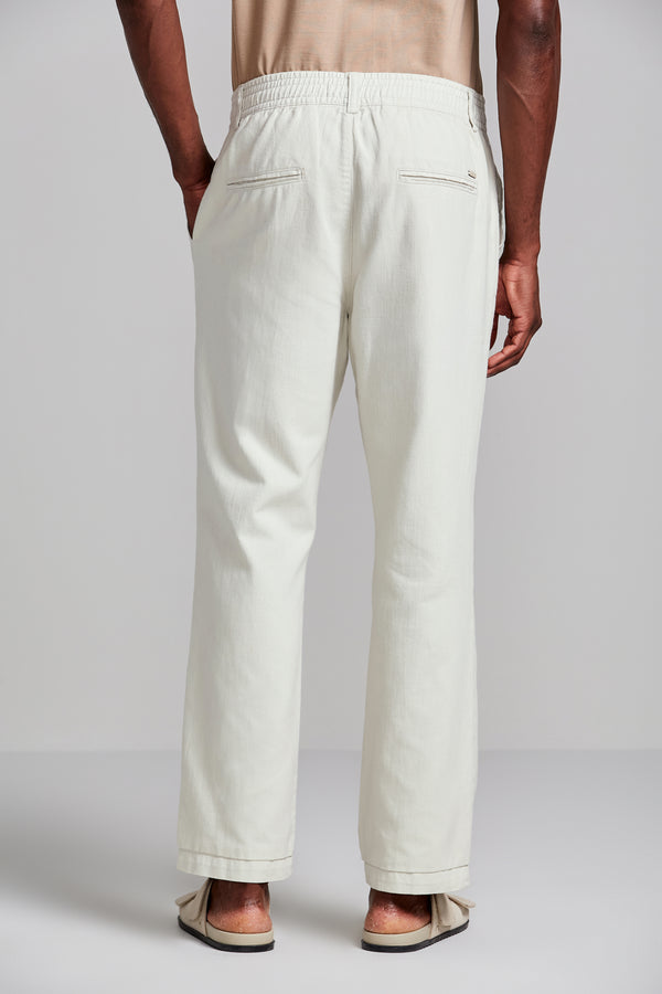 Calça Sarja Relax - Bege