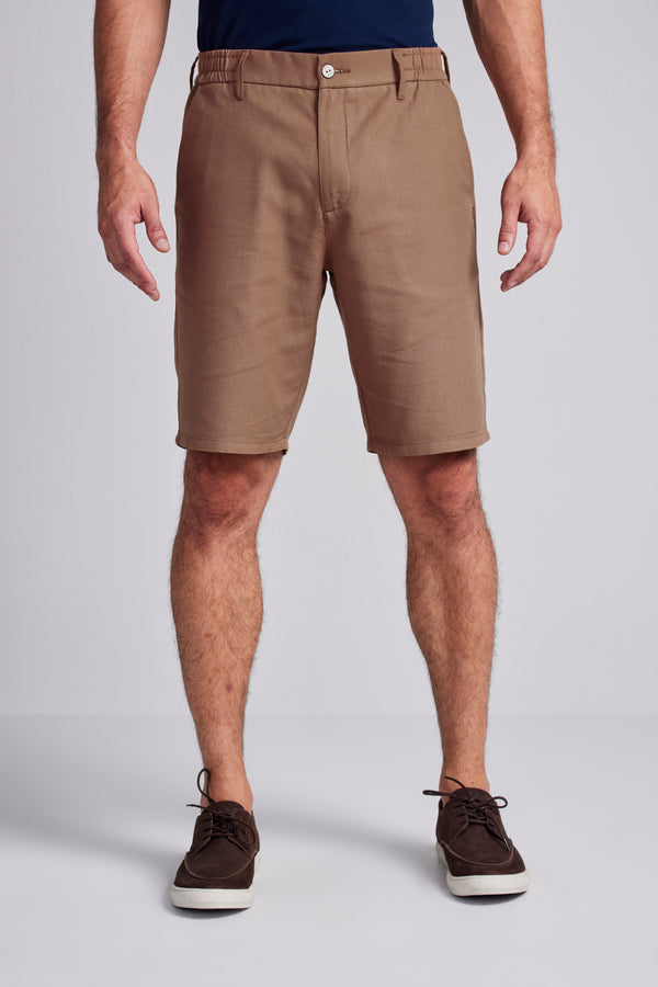 Bermuda Sarja Comfort - Marrom