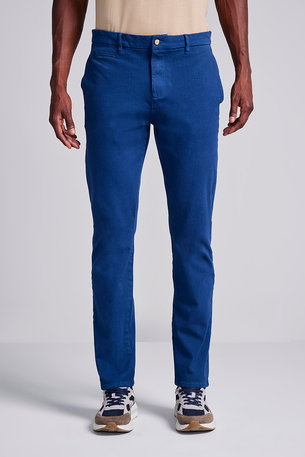 Calça Sarja Slim Fit - Azul Marinho