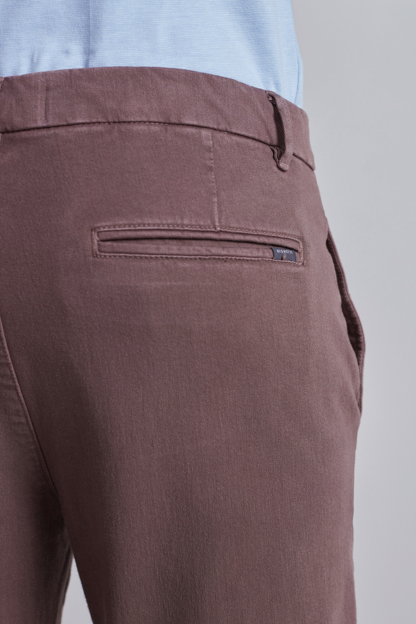 Calça Sarja Slim Fit - Marrom
