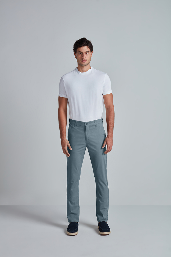Calça Chino Slim Fit - Azul