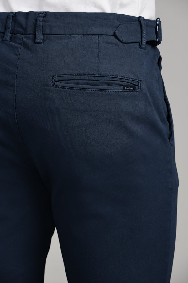 Calça Chino Slim Fit - Azul Marinho