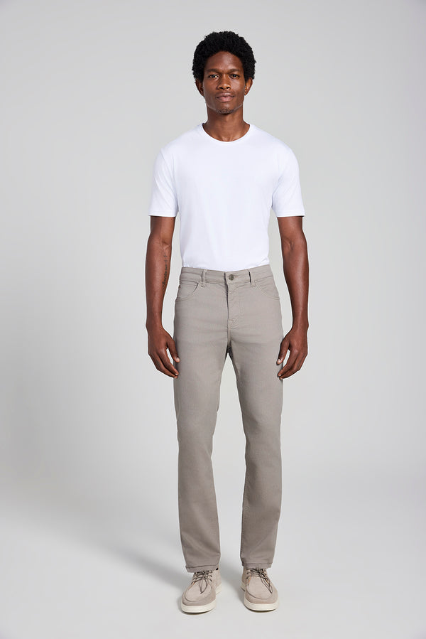 Calça Sarja Slim Fit - Cinza