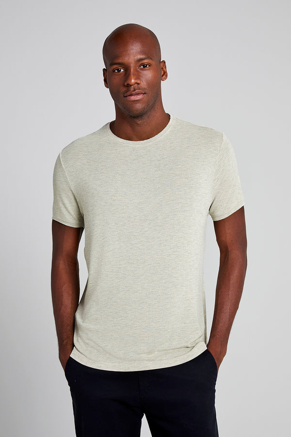 Camiseta Slim Fit - Bege