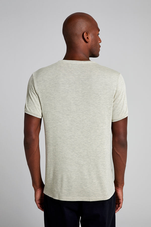 Camiseta Slim Fit - Bege