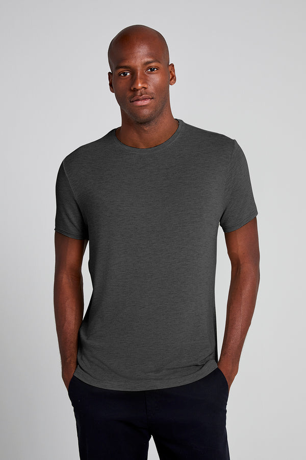 Camiseta Slim Fit - Cinza