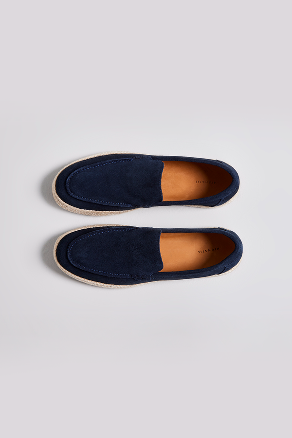 Sapato Camurça - Azul Marinho