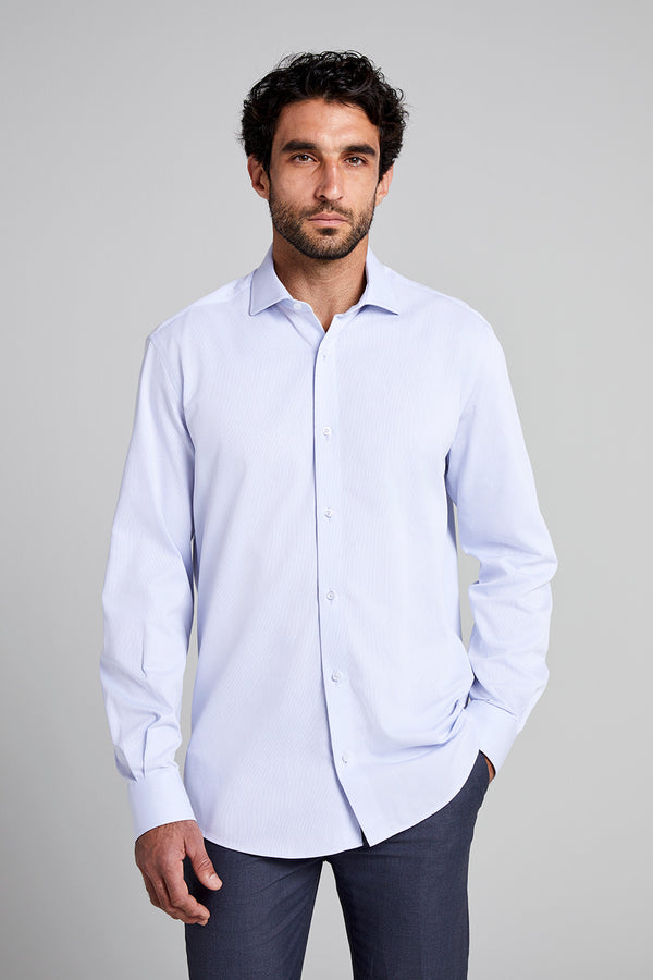 Camisa Social Slim Fit - Azul