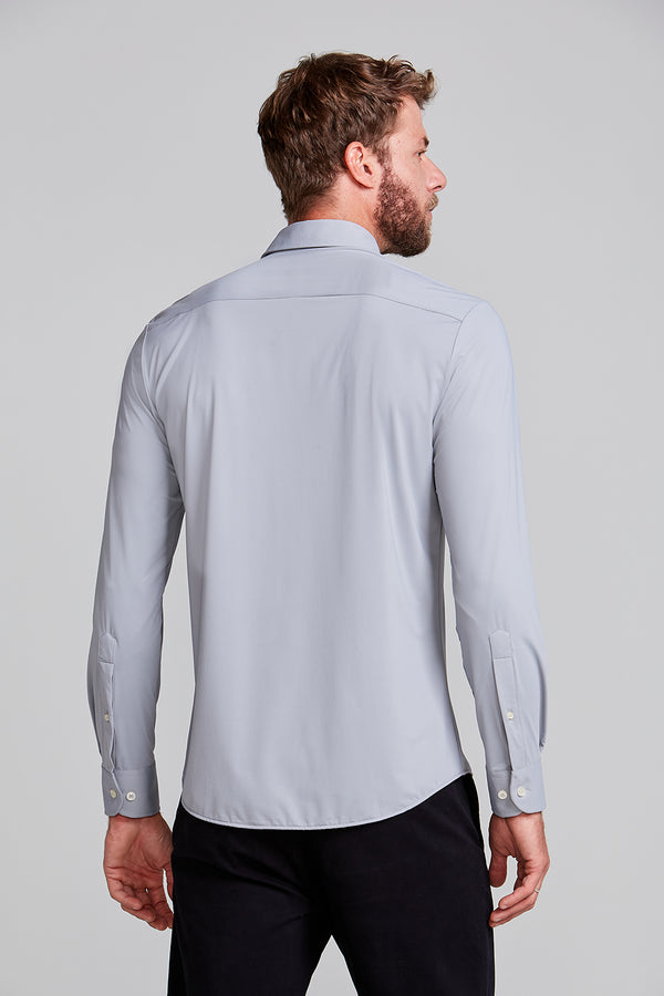 Camisa Tecnocomfy Slim Fit - Cinza