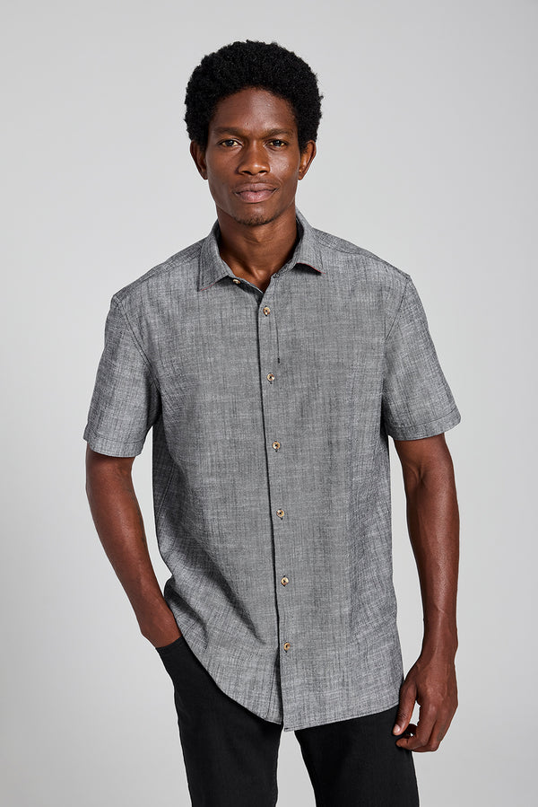 Camisa Manga Curta Comfort - Preto