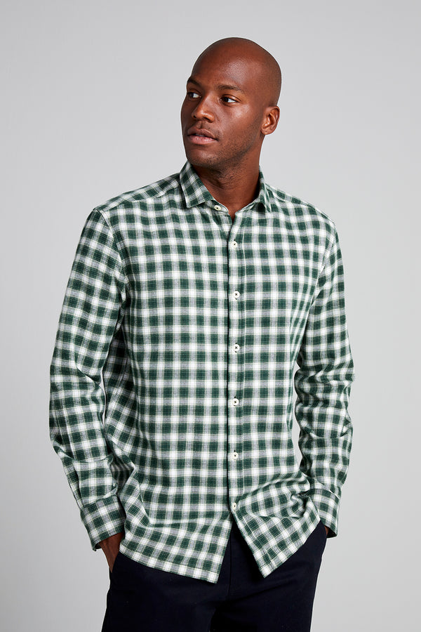 Camisa Xadrez Flanela Comfort - Verde