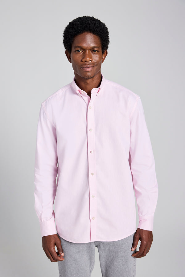 Camisa Lisa Comfort - Rosa