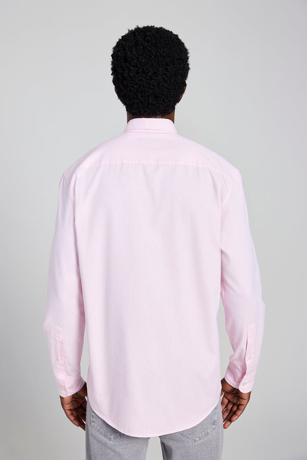 Camisa Lisa Comfort - Rosa