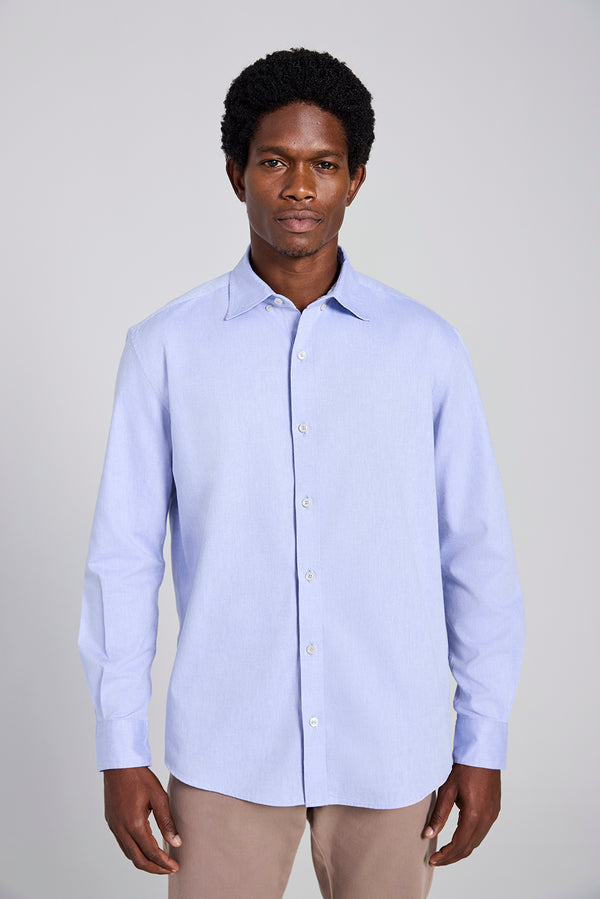 Camisa Lisa Comfort - Azul