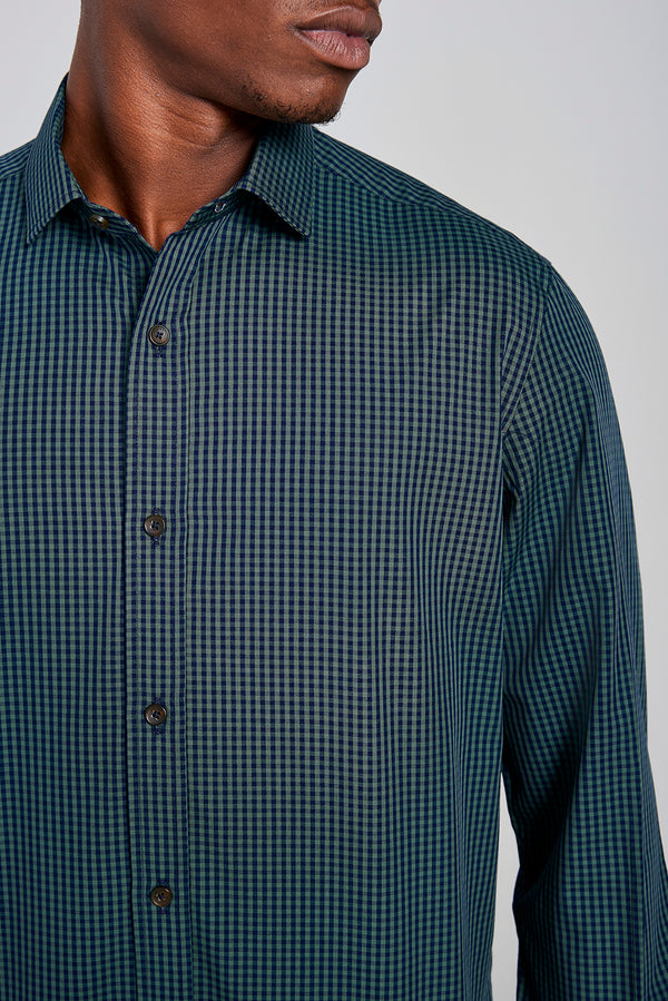 Camisa Xadrez Slim Fit - Verde