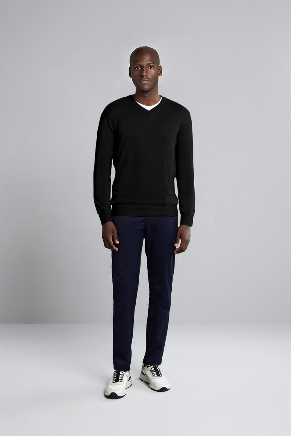 Tricot Gola V - Preto