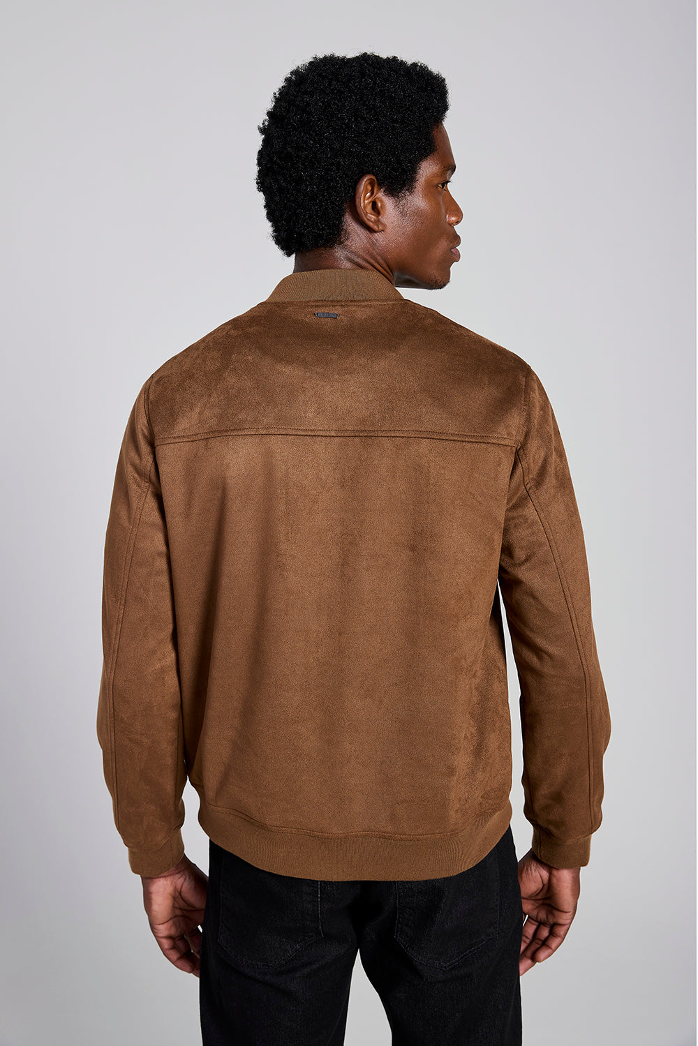 Jaqueta Bomber Suede