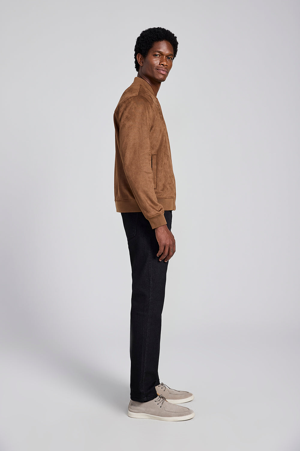 Jaqueta Bomber Suede