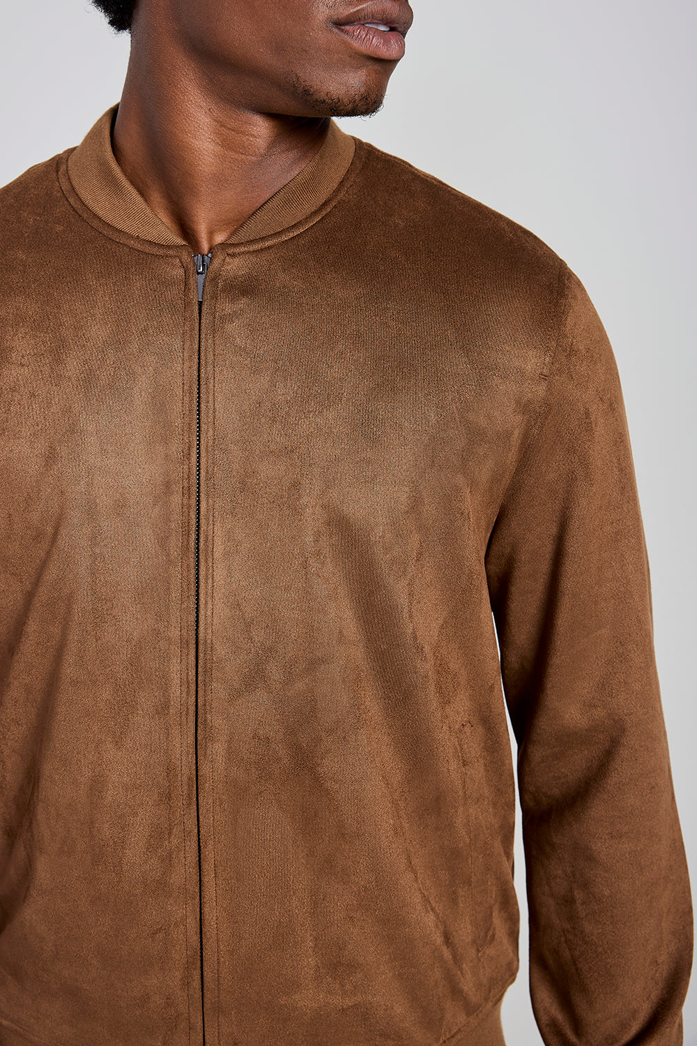 Jaqueta Bomber Suede