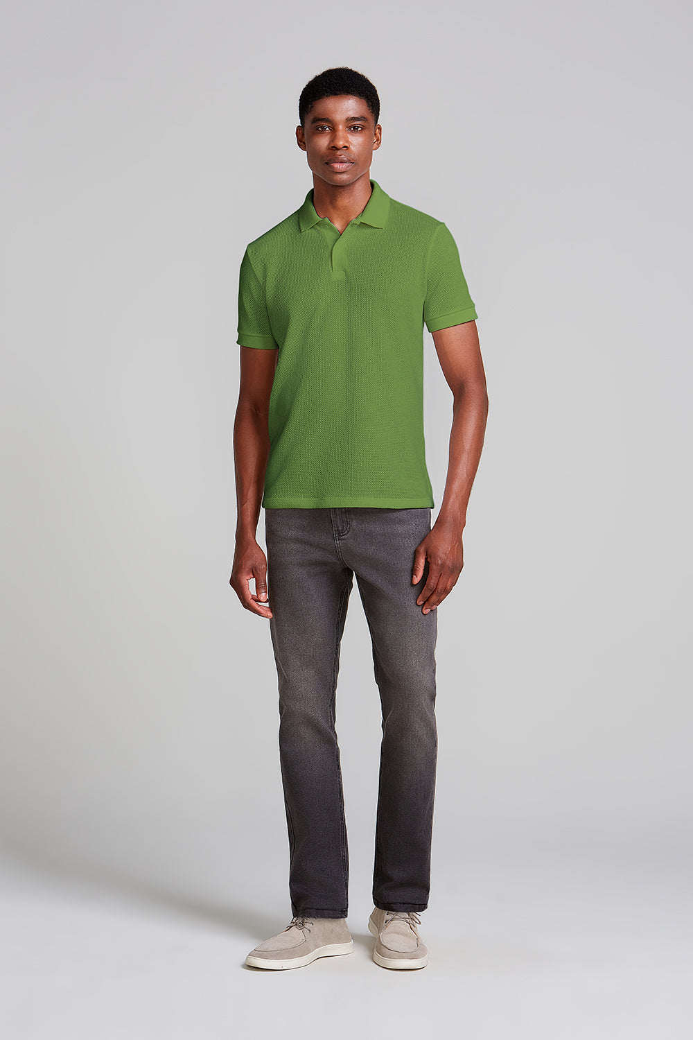 Camisa Polo Texturizada Slim Fit