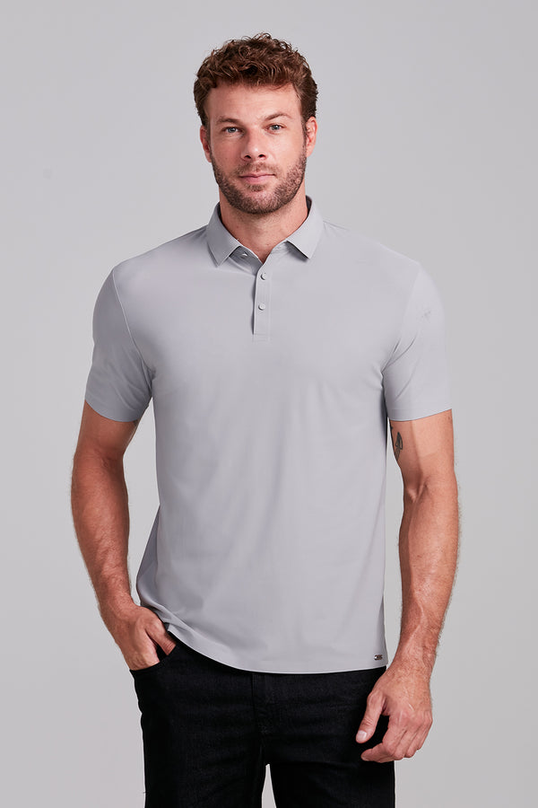 Camisa Polo Tecnocomfy - Cinza