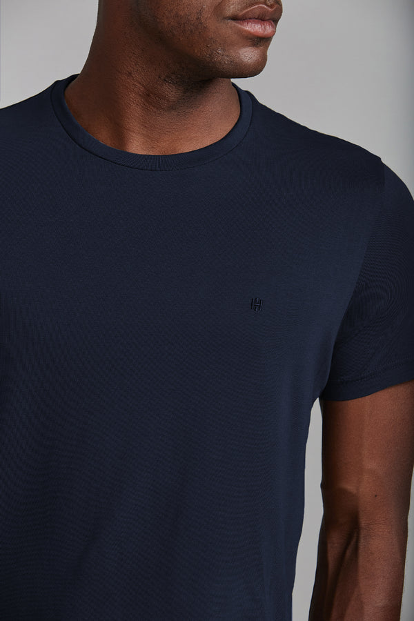 Camiseta Slim Fit - Azul Marinho