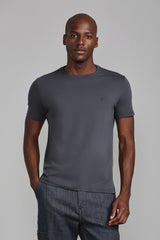 Camiseta Slim Fit - Cinza Chumbo
