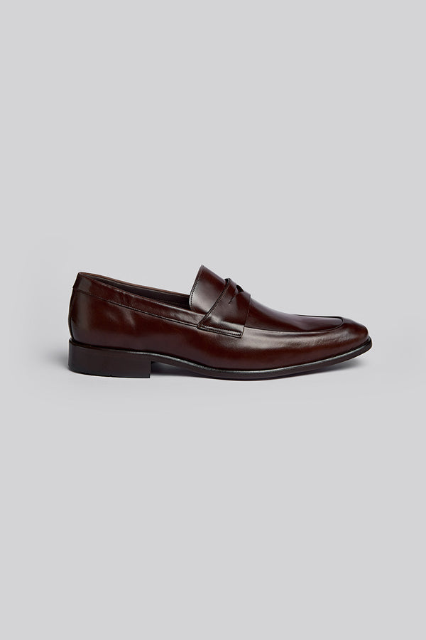 Mocassim College Social de Couro Masculino - Marrom