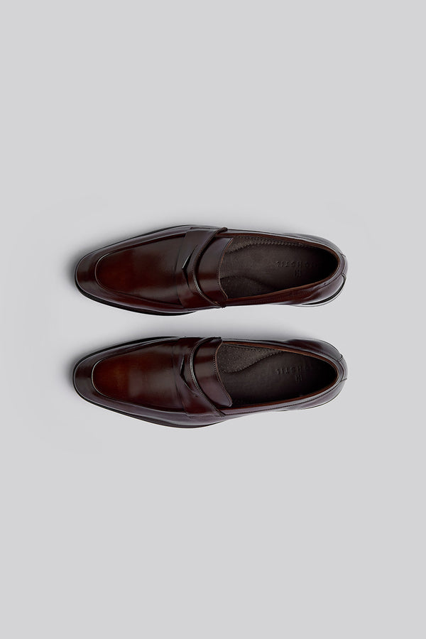 Mocassim College Social de Couro Masculino - Marrom