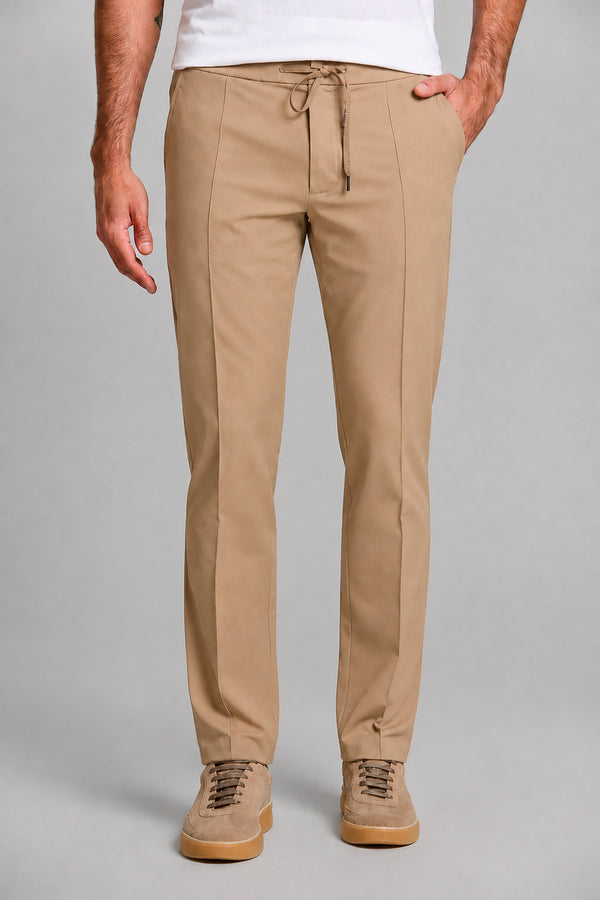 Calça Alfaiataria Hitech Slim Fit - Marrom
