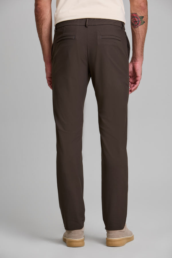 Calça Alfaiataria Hitech Slim Fit - Marrom