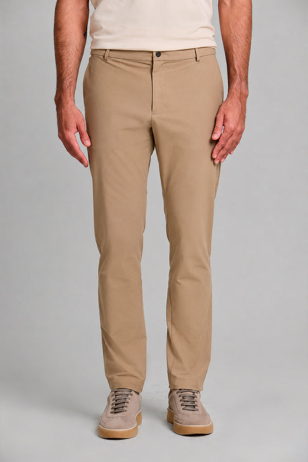 Calça Alfaiataria Hitech Slim Fit - Marrom
