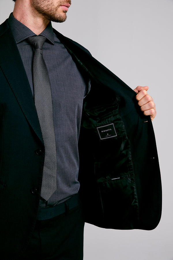 Terno Slim Fit PV Liso - Cinza