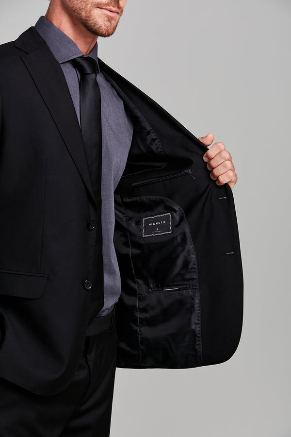 Terno Slim Fit PV Liso - Preto