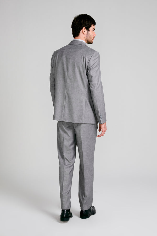 Terno Slim Fit PV Liso - Cinza