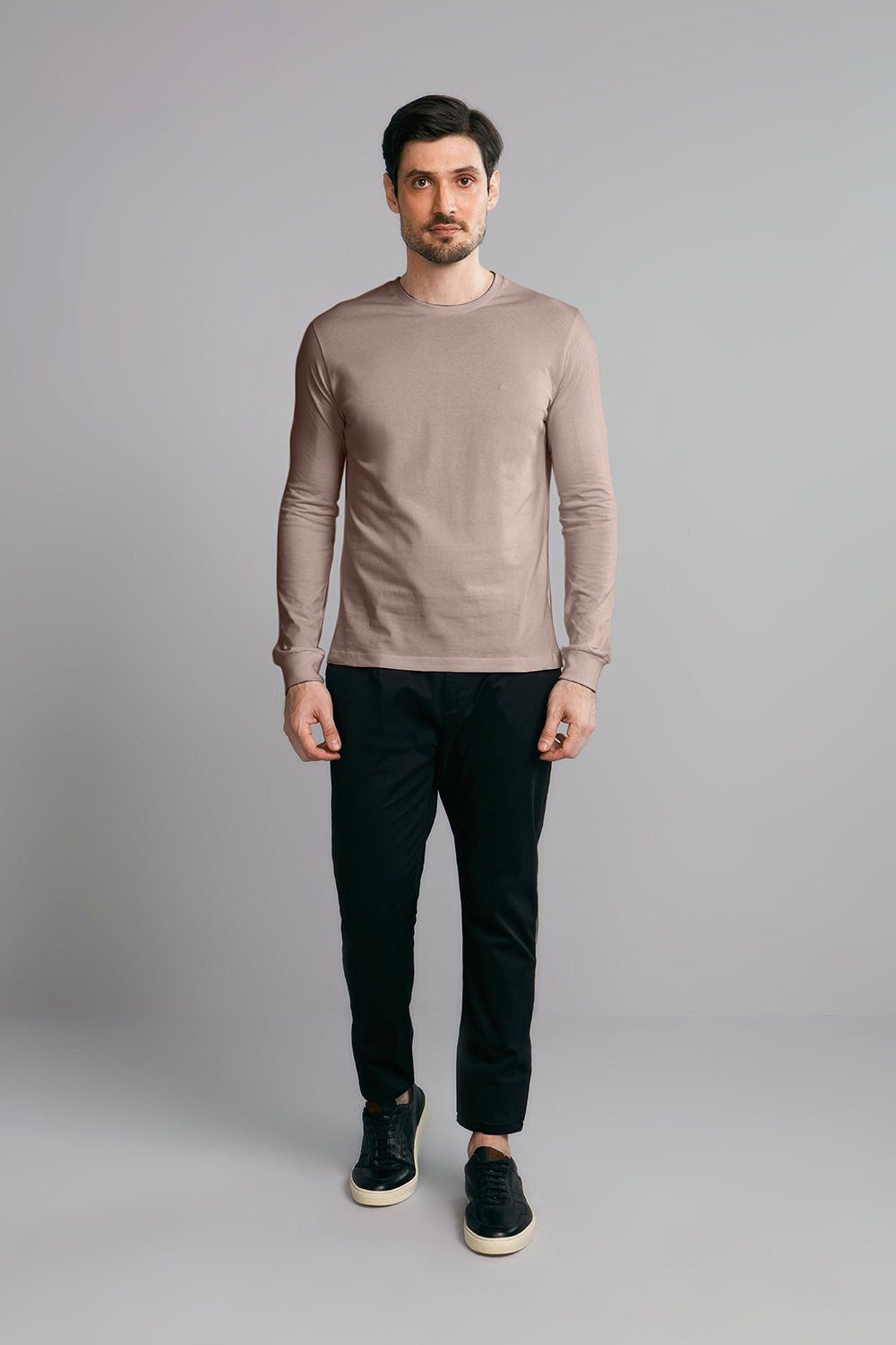 Camiseta Manga Longa Premium Malha Slim Fit
