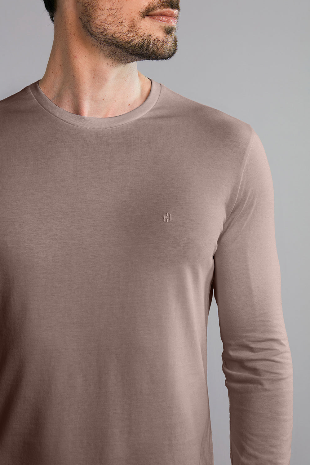 Camiseta Manga Longa Premium Malha Slim Fit