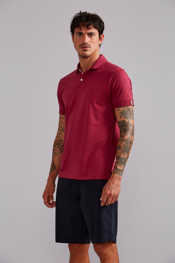 Polo Malha Premium Slim Fit - Roxo