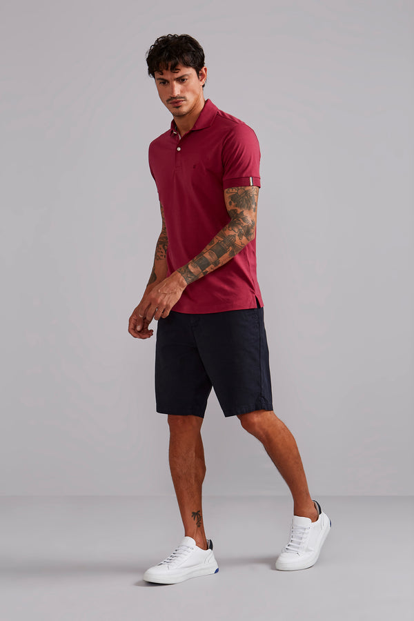 Polo Malha Premium Slim Fit - Roxo